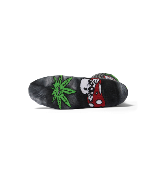 HUF-Green Buddy Mushroom Td Sock
