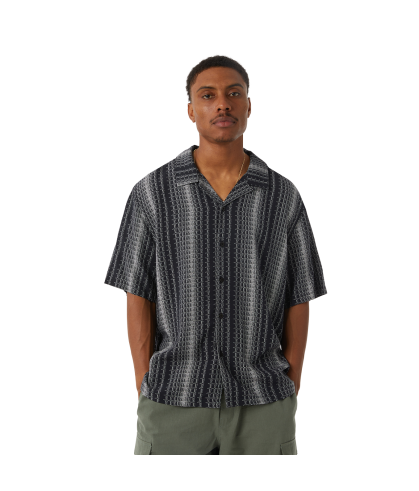 HUF-Script Stripe Resort Shirt