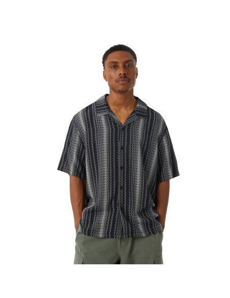 HUF-Script Stripe Resort Shirt