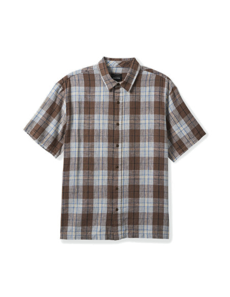 BRIXTON-Cru Linen Blend S/S Wvn