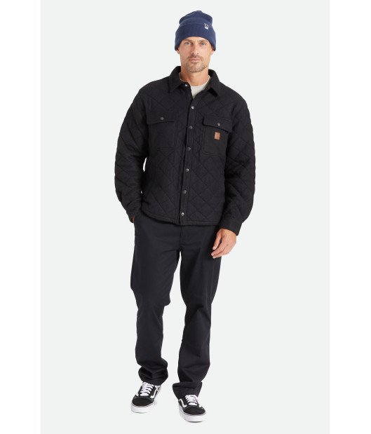 BRIXTON-Cass Quilted Fleece Jkt