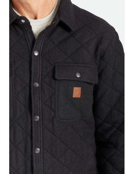 BRIXTON-Cass Quilted Fleece Jkt