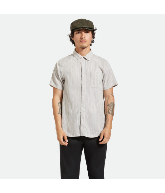BRIXTON-Charter Stripe S/S Wvn