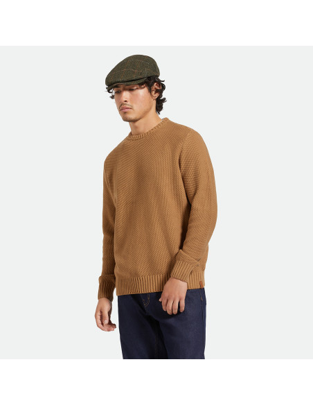 BRIXTON-Jacques Waffle Knit Sweater