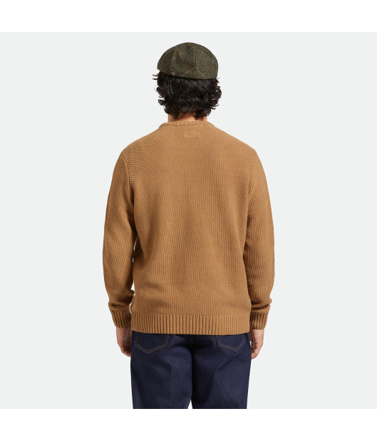 BRIXTON-Jacques Waffle Knit Sweater