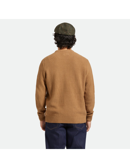 BRIXTON-Jacques Waffle Knit Sweater