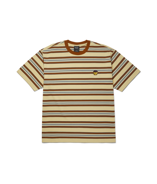 HUF-Big Block Stripe S/S Boxy Top