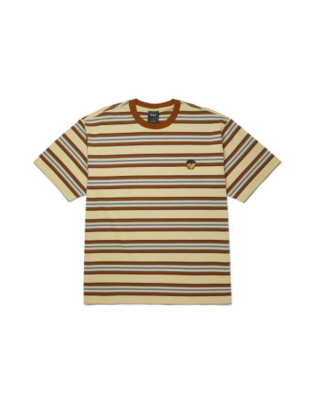 HUF-Big Block Stripe S/S Boxy Top
