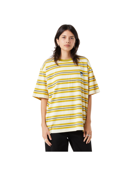 HUF-Big Block Stripe S/S Boxy Top