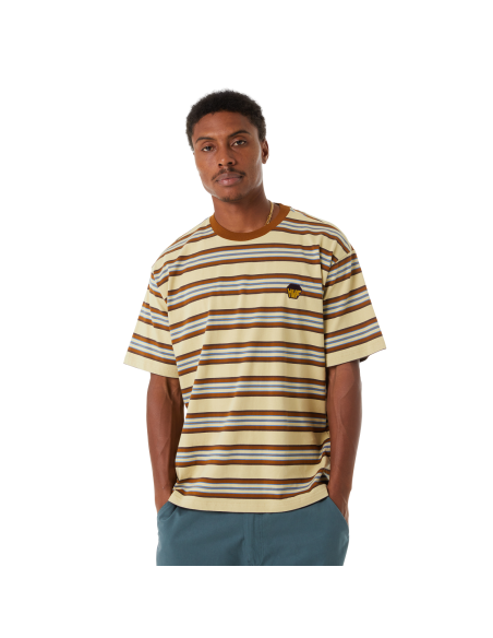 HUF-Big Block Stripe S/S Boxy Top
