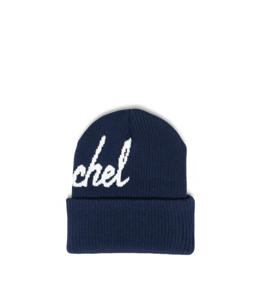 HERSCHEL-Elmer Script Ribbed Beanie