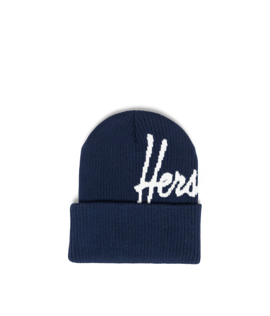 HERSCHEL-Elmer Script Ribbed Beanie