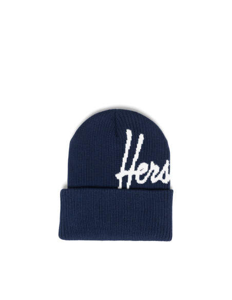 HERSCHEL-Elmer Script Ribbed Beanie