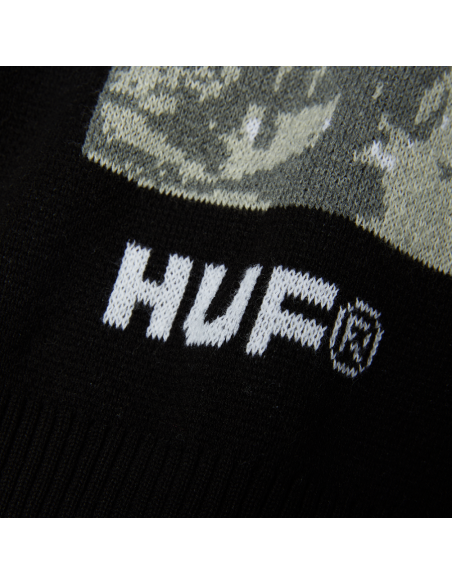 HUF-Black Moses Knit Sweater