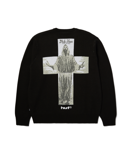 HUF-Black Moses Knit Sweater