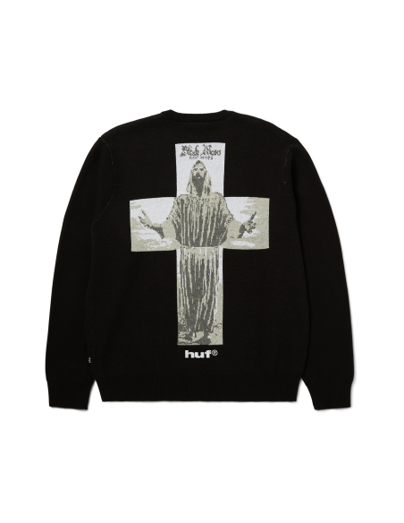 HUF-Black Moses Knit Sweater