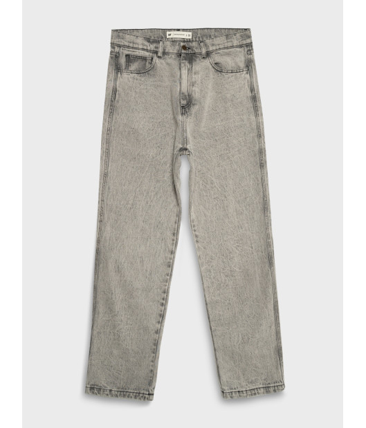 CAT-Black Denim 5 Pkt Pant With Acid