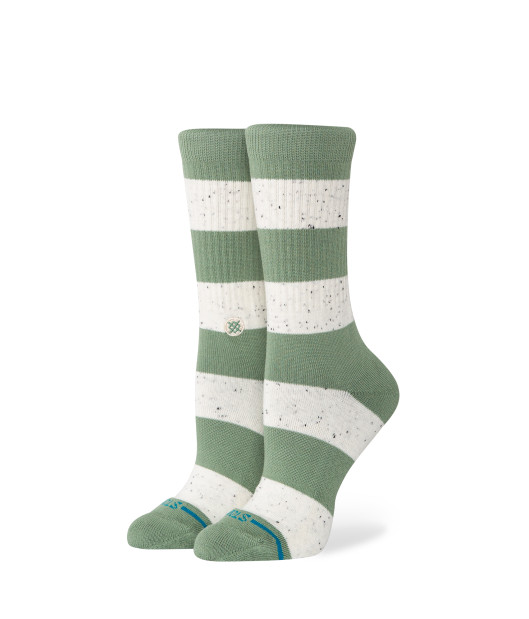 STANCE-Womens Nep Stripe Crew