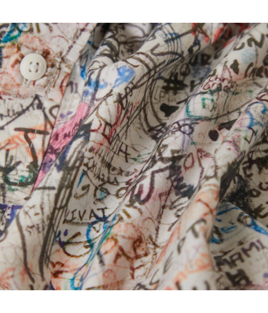 BRIXTON-Cru Print S/S Wvn