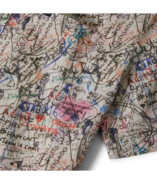 BRIXTON-Cru Print S/S Wvn