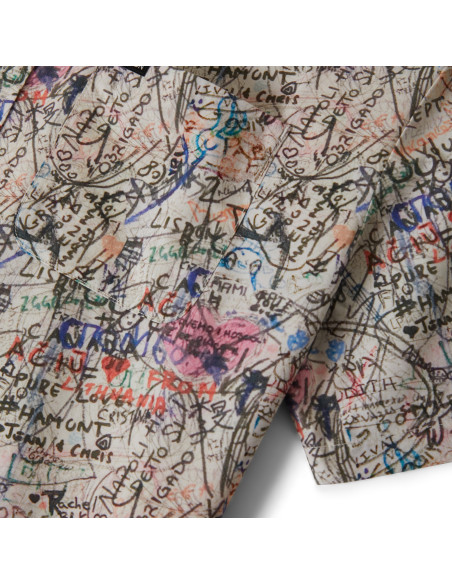 BRIXTON-Cru Print S/S Wvn