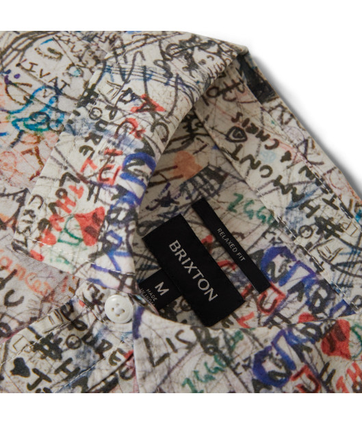 BRIXTON-Cru Print S/S Wvn