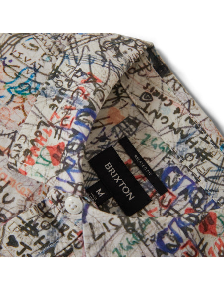 BRIXTON-Cru Print S/S Wvn