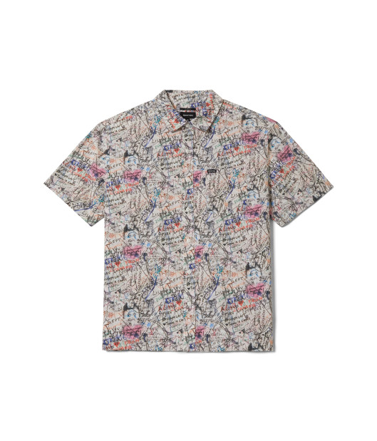 BRIXTON-Cru Print S/S Wvn