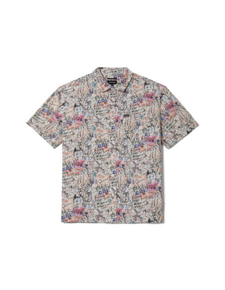 BRIXTON-Cru Print S/S Wvn
