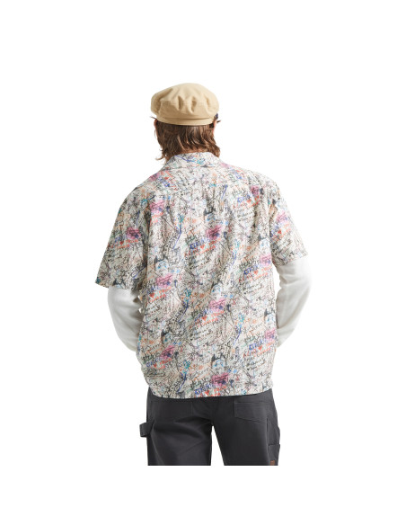 BRIXTON-Cru Print S/S Wvn