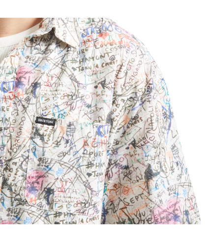 BRIXTON-Cru Print S/S Wvn