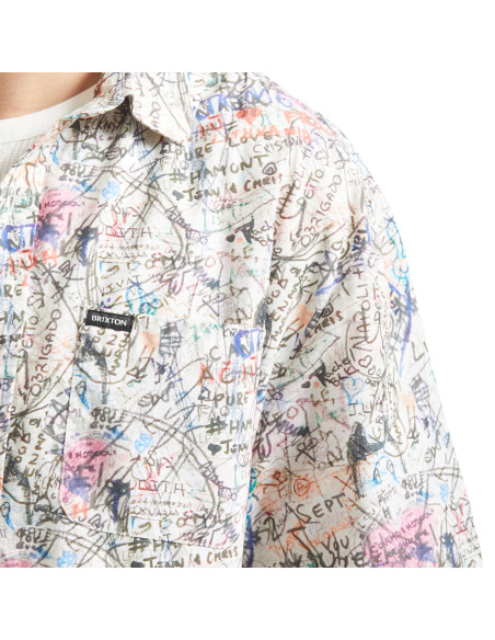 BRIXTON-Cru Print S/S Wvn