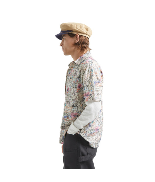 BRIXTON-Cru Print S/S Wvn