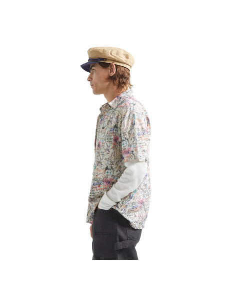 BRIXTON-Cru Print S/S Wvn