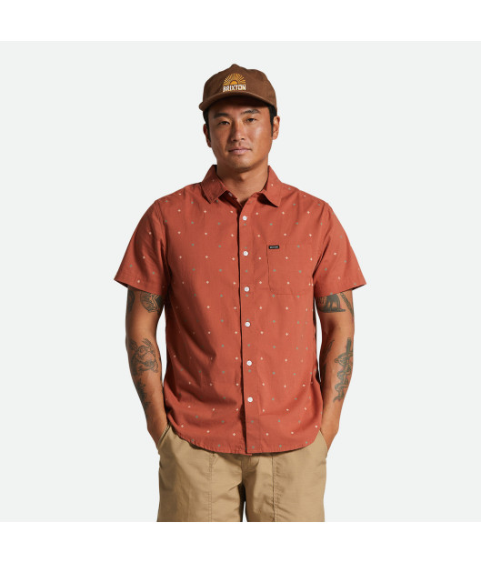 BRIXTON-Charter Print S/S Wvn