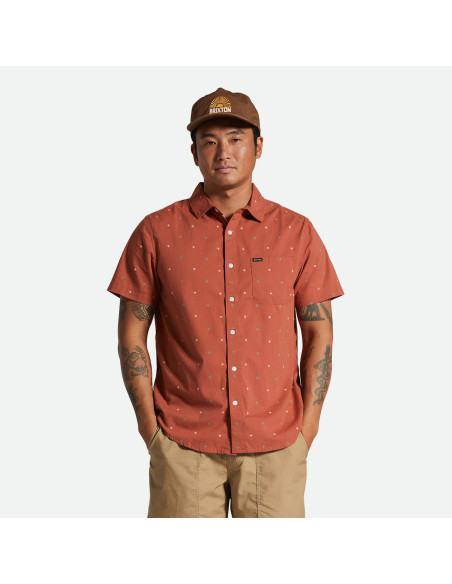 BRIXTON-Charter Print S/S Wvn