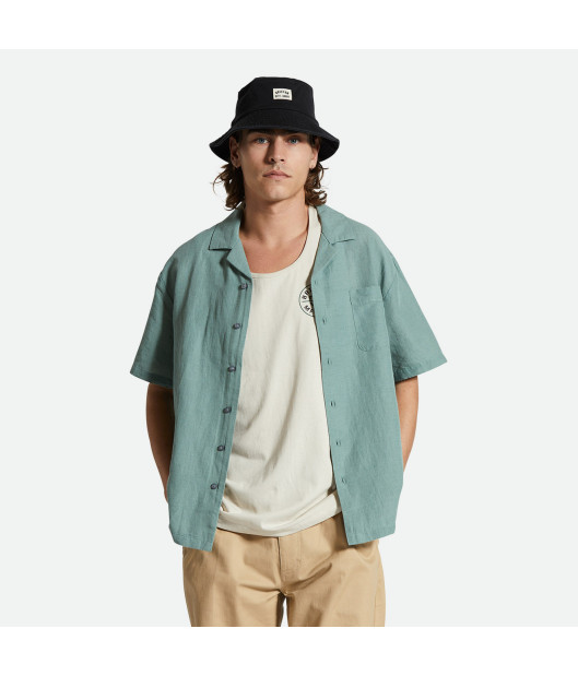 BRIXTON-Bunker Linen Blend S/S