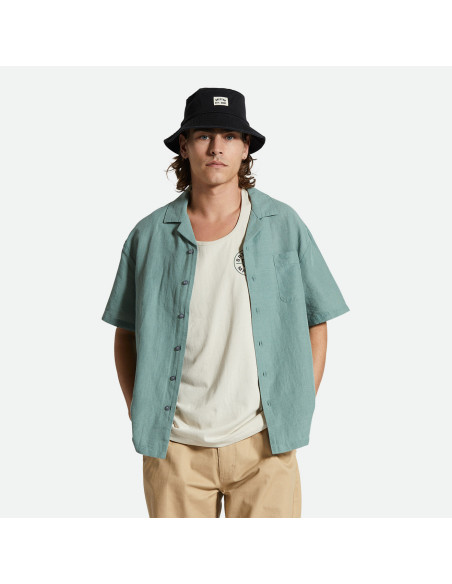 BRIXTON-Bunker Linen Blend S/S